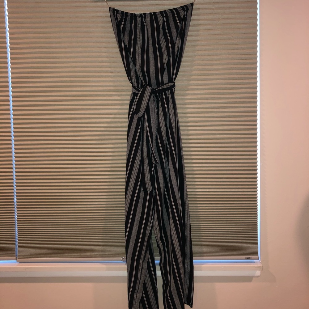 Pinstripe Jumpsuit